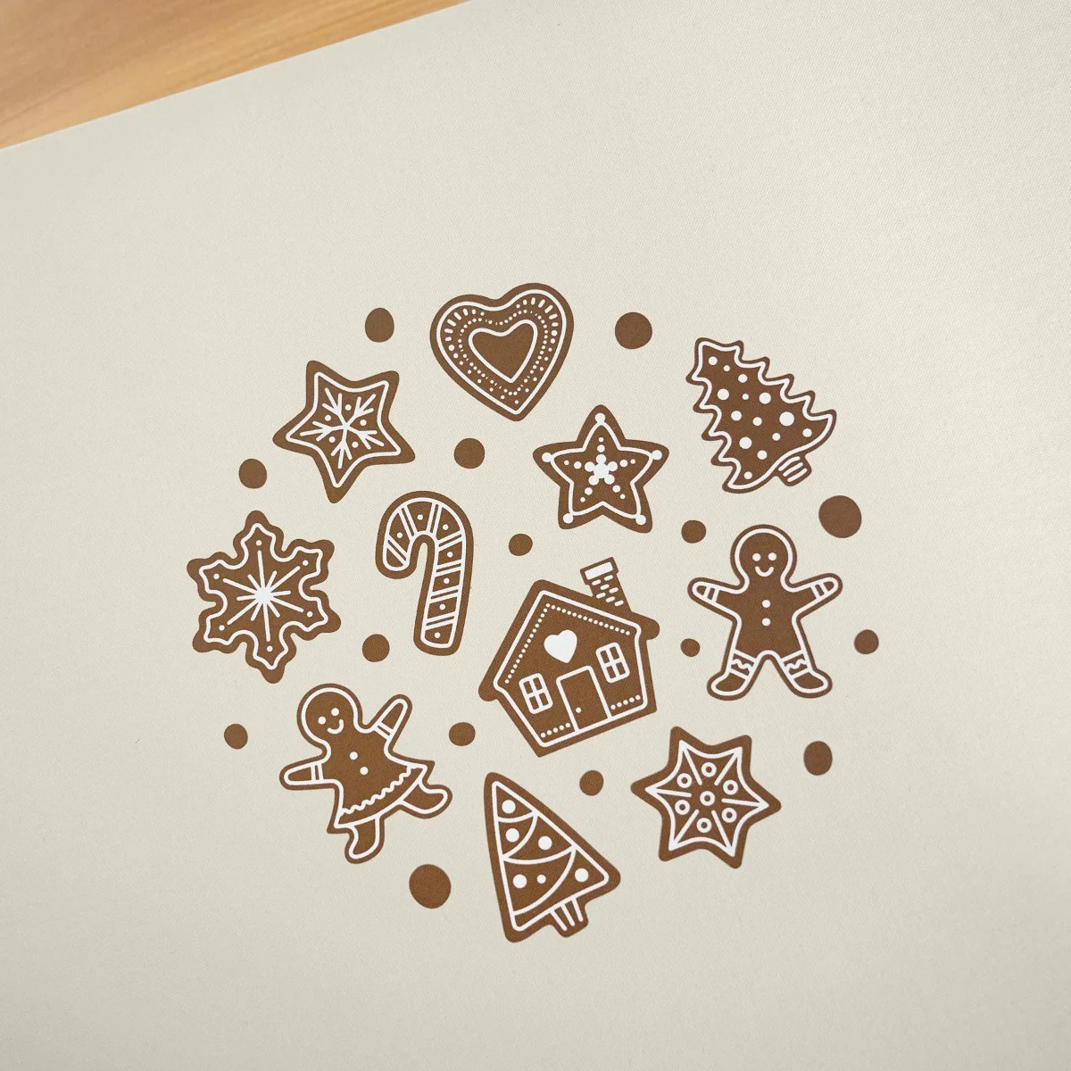 12x12 Gingerbread Fun Album Cover - Pebble Gray - Image 2