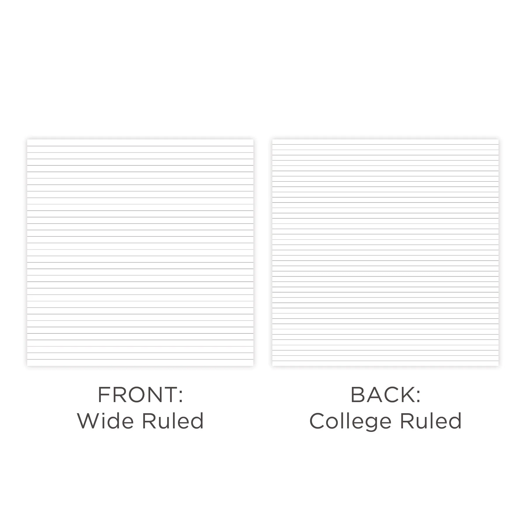 12x12 White Notebook Lined Paper Pack (6/pk) - Image 3