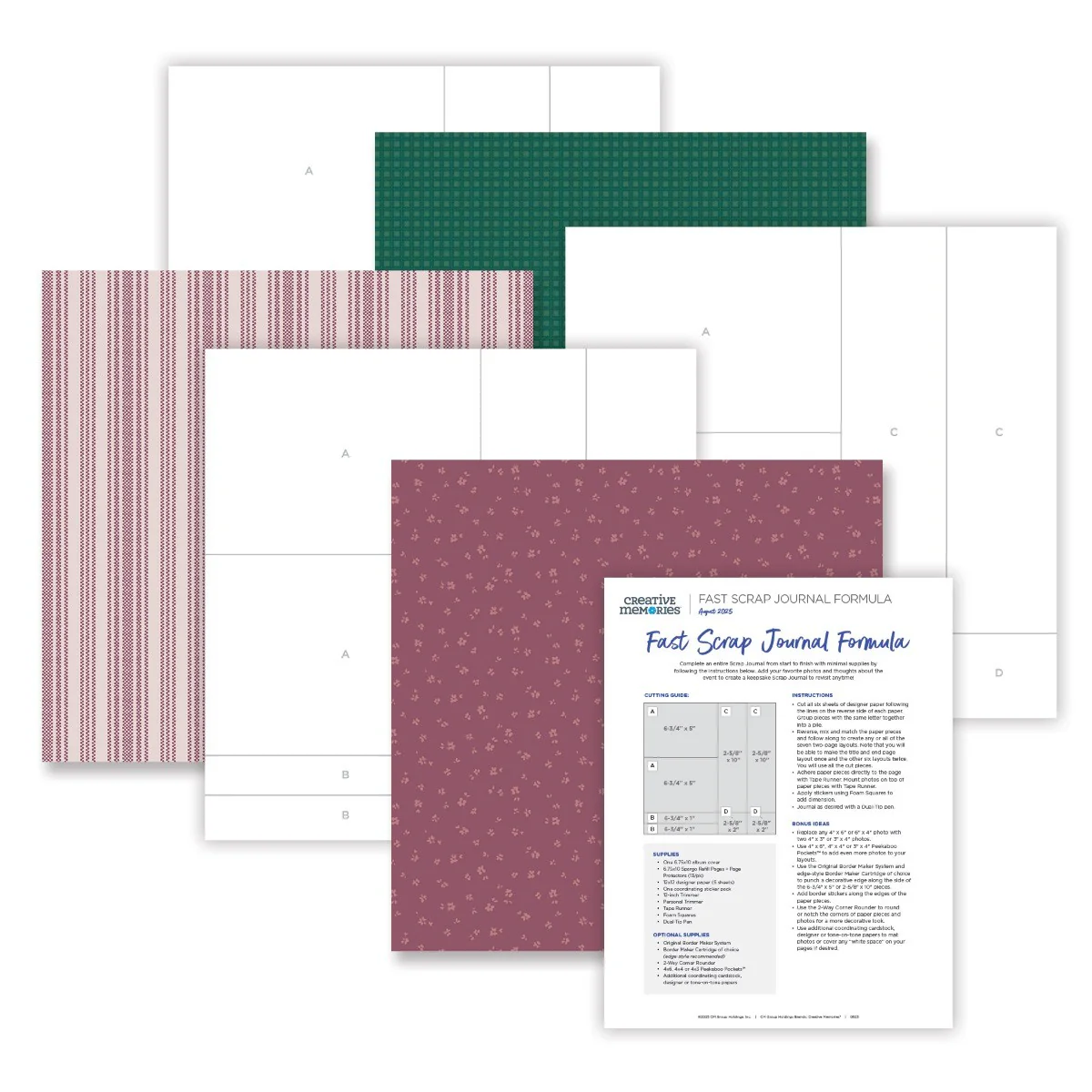 12x12 Wildflower Wishes Paper Pack (6/pk)
