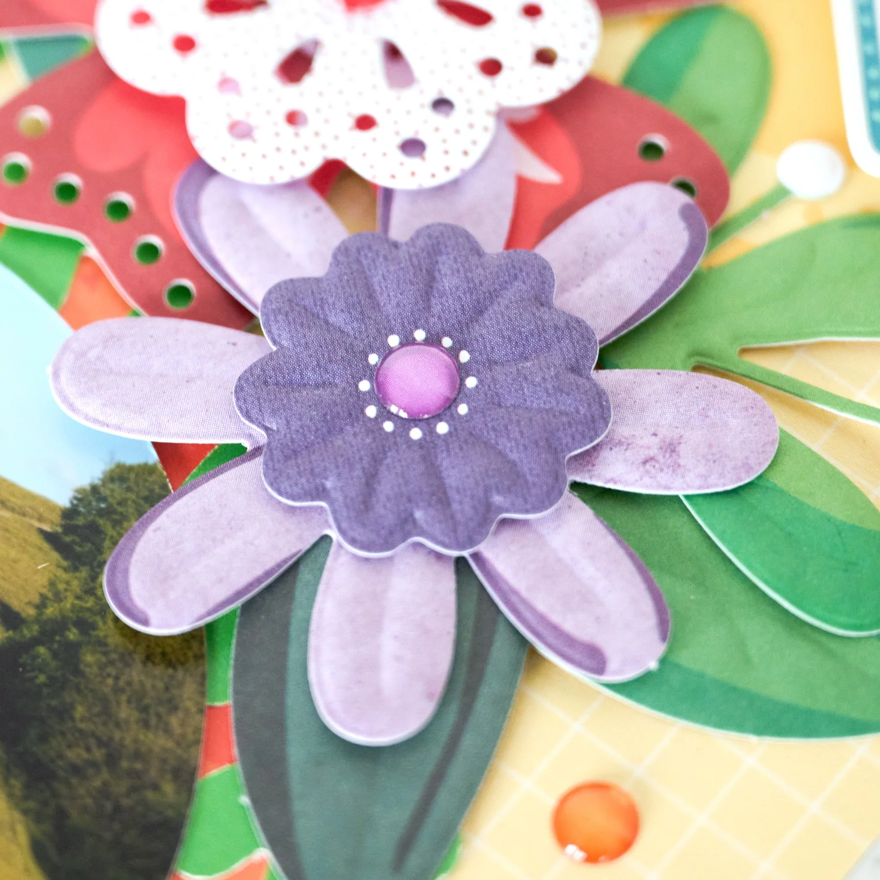 Purple Floral Essential Embellishments - Image 2