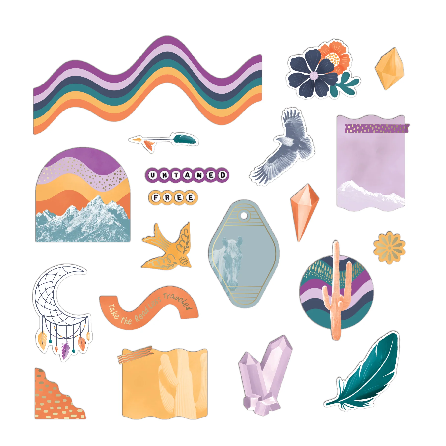 Free Spirit Foiled Embellishments (40/pk) - Image 2