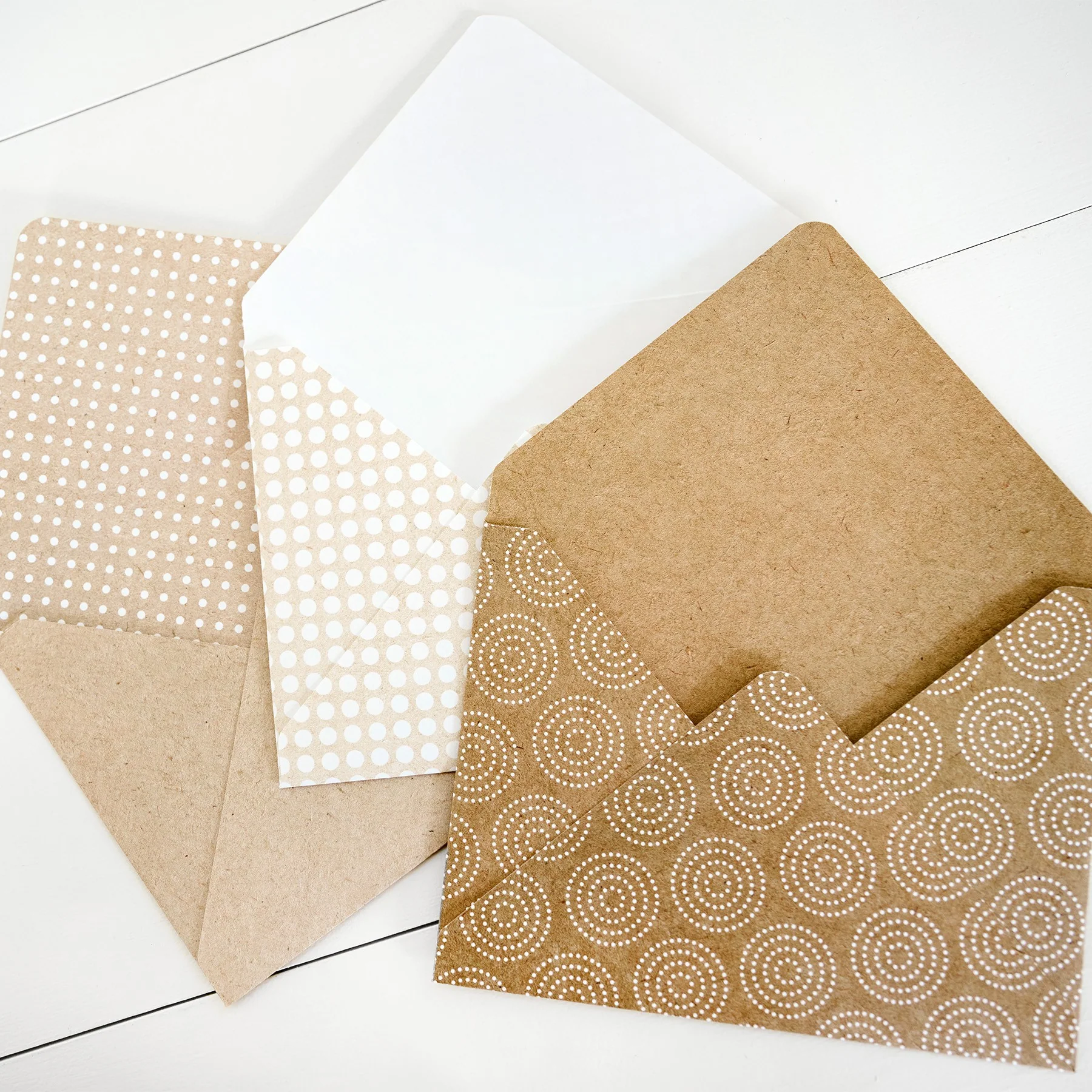Kraft Dots 5x7 Envelope Paper Pack (12/pk) - Image 4