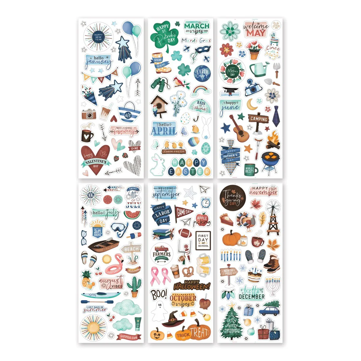 Noteworthy Days Stickers (6/pk)