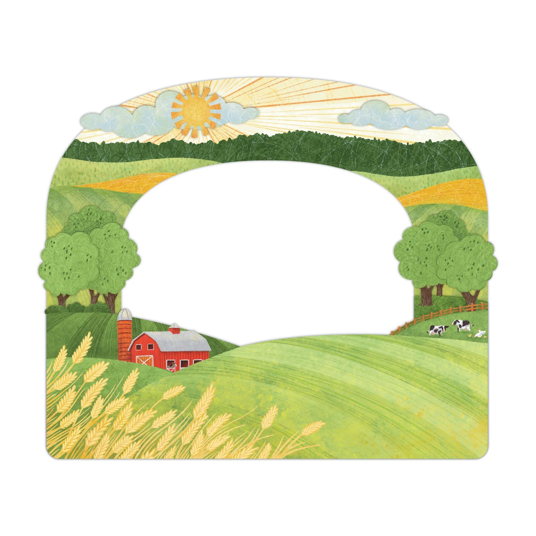 On the Farm XL Layered Frame Embellishment (1/pk)