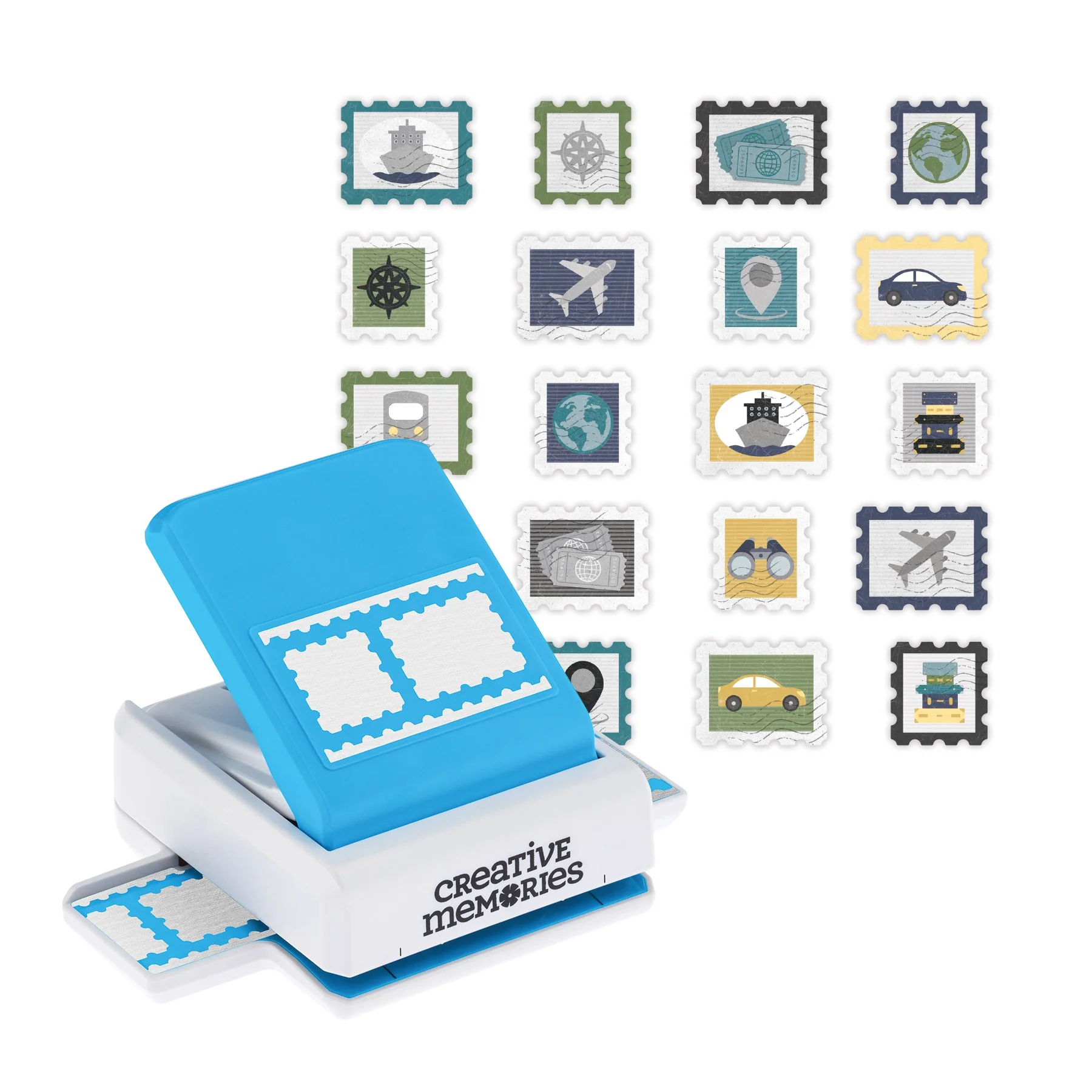 Postage Stamp Border Punch with BONUS Mini Embellishments (20/pk) - Image 7