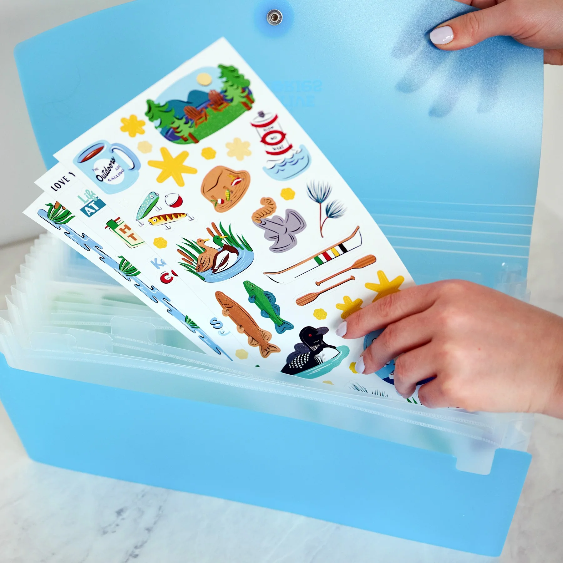 Sticker File Mate - Blue - Image 3