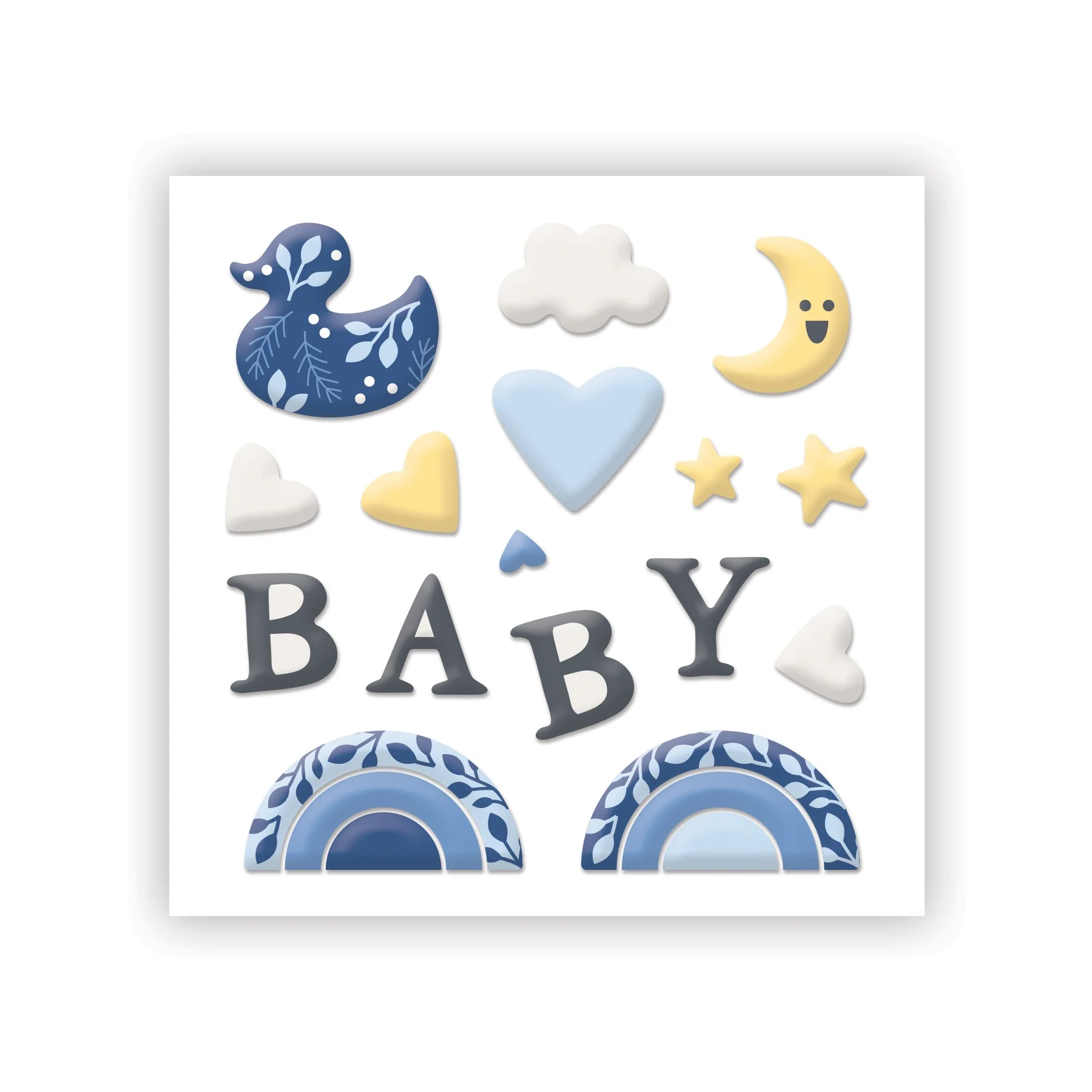 Welcome Baby Blue Embellishments - Image 5